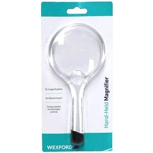 🆕 Wexford Hand Held Magnifier 7.6 x 3.6 x 0.5 inch
